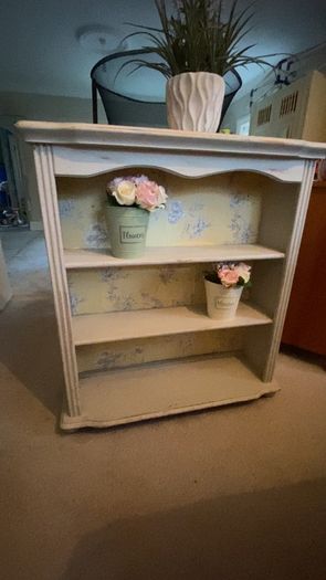 distressed bookcase