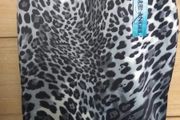 Animal print skirt size s-m satin look new with tags