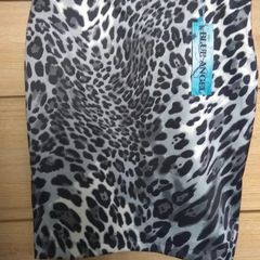 Animal print skirt size s-m satin look new with tags