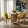 Tovo Extendable Round Dining Table Laminated 100-140cm Image 7