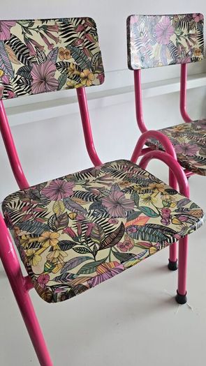 Upcycled Vintage School Chairs