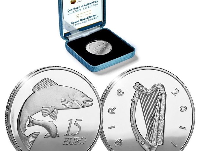 Double Salmon. Silver Proof, Free Post