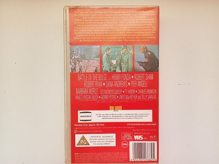 Battle Of The Bulge  War Movie  Vhs