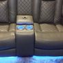 twin home cinema Black electric recliner two months old.  Upgrading to a three seaterPerfect condition perfect condition Image 2