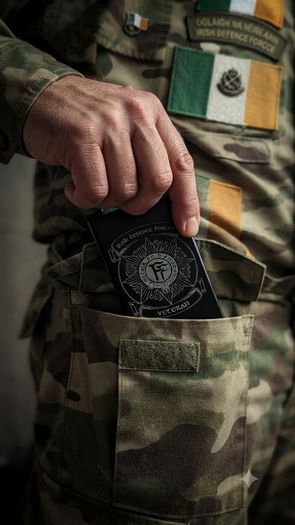Irish Defence Forces Veteran Slim RFID Card Wallet