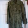 Jacket Trench Coat Mac Dark Olive Green Medium - Mint Condition Image 4