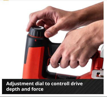 Einhell TE-CN 18 Li-Solo 0.5mm 18V Li-Ion Power X-Change Second Fix Cordless Nail Gun - Bare