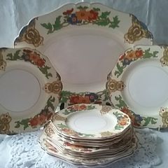 Vintage Art Deco John Maddock Dinnerware