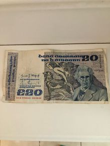 Irish 20 Pound Note