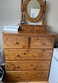 Solid Pine Bedroom Furniture Set