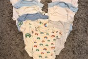 Bundle of 13 short sleeve baby bodysuits