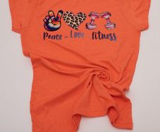 T-Shirt Peace Love Fitness