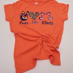 T-Shirt Peace Love Fitness
