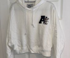New Adidas Originals Women's Disney Hoodie in White - Size UK 8