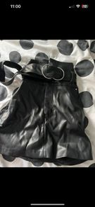 black bershka skirt