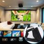 16:9 60 72 84 100 120 150 inch Projection Projector Screen Home Movie Manual Pull Down Wall Mounted Image 2