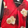 Vintage y2k/90s gothic red and black long sleeve top with rose design. Image 3
