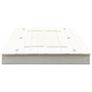 Sandbox Fir Wood White 95x90x15 cm Image 4