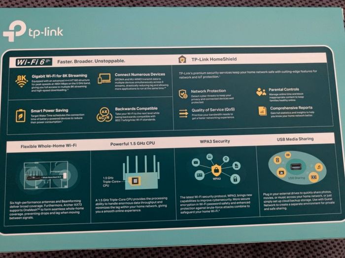 Tp-Link Archer AX73 AX5400 Dual-Band Gigabit Wi-Fi 6 Router