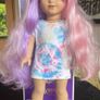 American Girl 18-Inch Truly Me Doll with Blue Eyes, Lavender & pink Hair EUC Image 5