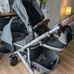 UPPAbaby Vista V1 Complete Double Travel System (Gregory Edition) + Premium Extras