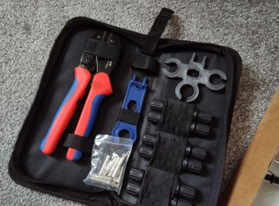 Solar PV MC4 Crimping Tool Kit and Accessories