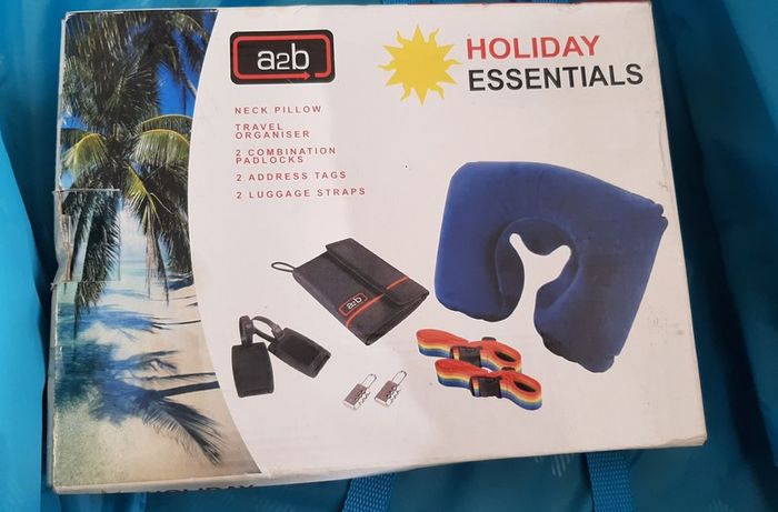 new travel essentials in box