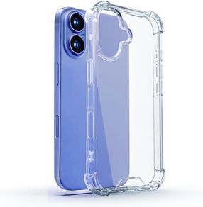 Case for iPhone 16 , Clear 16 Case Hard PC Back & Soft TPU Shockproof Anti-Scratch Phone Bumper Cover for iPhone 16 , Clear