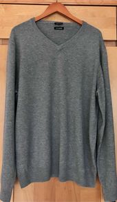 Size XL Mens Jaeger Grey Cashmere&Wool Jumper.