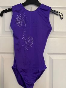 Sparkly purple leotard