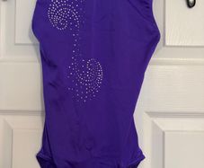 Sparkly purple leotard