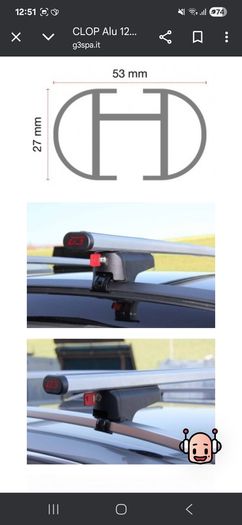 G3 Clop Alu Roofbars