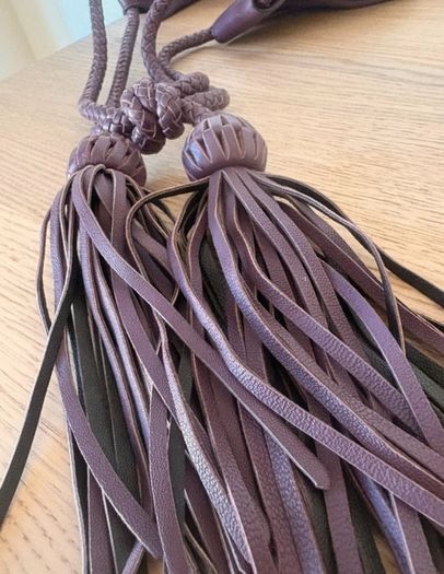 Mulberry Tassle Hobo bag in rich plum
