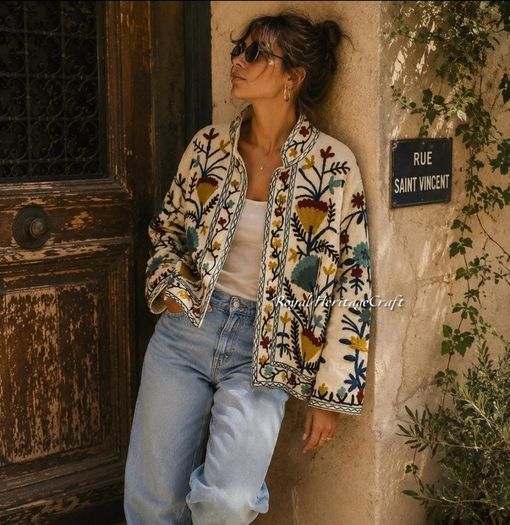 Velvet Embroidered Suzani Jacket