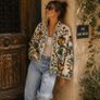 Velvet Embroidered Suzani Jacket Image 8