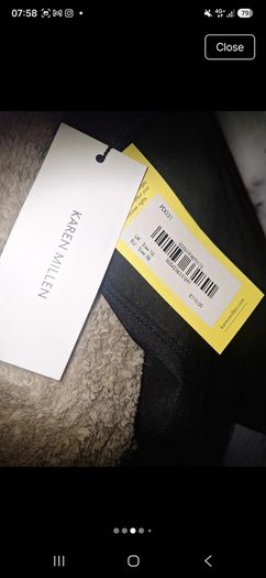 Karen Millen New Coated Black Trousers