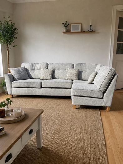 Ez living Grey  corner sofa