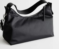 & Other Stories black nylon hangbag crossbody
