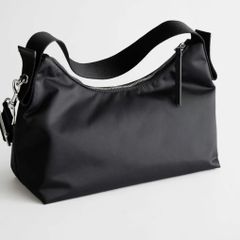 & Other Stories black nylon hangbag crossbody