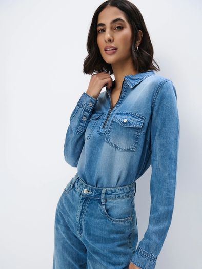 Jeans look shirt size fits xs s m never worn
