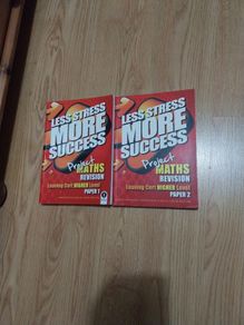 Less Stress More Success Leaving Cert Higher Level Maths Books 1 and 2