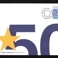 2023 Ireland 50th Anniversary of Ireland joining the European Communities Commemorative Stamp An Post First Day Cover (FDC)