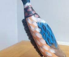 Wooden Hand Carved Hand Painted Duck Clothes Brush