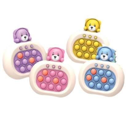 Quick Push Pop It Game Fast-Paced Puzzle Fidget Toy with Lights & Sounds 4 Modes Speed
