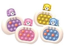 Quick Push Pop It Game Fast-Paced Puzzle Fidget Toy with Lights & Sounds 4 Modes Speed