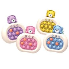 Quick Push Pop It Game Fast-Paced Puzzle Fidget Toy with Lights & Sounds 4 Modes Speed