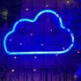 Neon Light Cloud (Blue) Battery/USB Operated Image 2