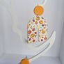 Autumnl Fever Leaf & Pumpkin Motif N Shape Clay Earrings Image 4