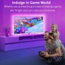 TV LED Backlights 4.5M,Romwish LED Strip Lights with Bluetooth APP Control for 65-75 inch TV, 16 Million Colors, Music Sync Color Changing + Sensitive Mic + Timing Function, Adapter USB Powered Image 6