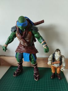 Teenage Mutant Ninja Turtles Action Figures  Leonardo (2014) & Rocksteady (2015)